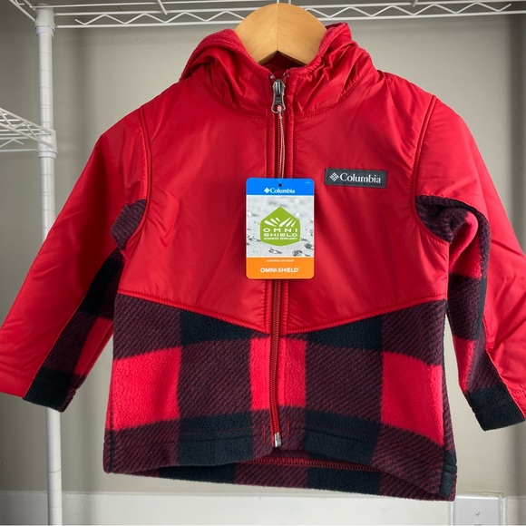 Columbia Toddler Little Boys Steens MT Overlay Jacket Buffalo Check Size 2T NWT - Picture 5 of 8